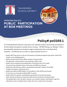 public participation rules list
